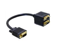Nanocable Bifurcador VGA 20cm Negro - Cable