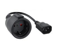 Nanocable - Cable Adaptador C14/M a CEE7/H, 16A, 50 cm