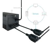 Nanocable - CABLE ADAPTADOR C14/M a CEE7/H, 25 CM