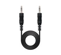 Nanocable cable audio estéreo, jack 3.5/m-jack 3.5/m, negro, 15m