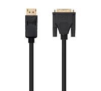 Cable Conversor NanoCable DisplayPort/M para DVI/M 2 M Negro