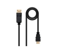 Nanocable Cable Conversor DISPLAYPORT a HDMI, DP/M - HDMI/M, Negro, 10 m