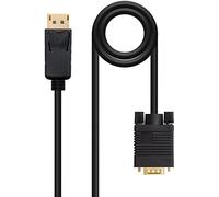 Nanocable cable conversor displayport a vga, dp/m - vga/m, negro, 1 m