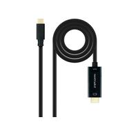 Nanocable Cable conversor USB-C a HDMI 1.4 – 4K@30 Hz – 3 m – Negro