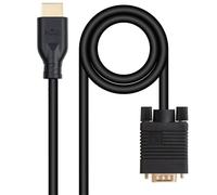 Nanocable cable conversor vga/m a hdmi/m, negro, 1.8m