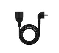 Nanocable Cable alargador de corriente 10.22.0610-BK - Schuko hembra a Schuko macho 10 m negro
