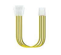 Nanocable Cable de Alimentación Extensor para Fuentes de Alimentación 8 Pines/H-4+4 Pines/M 30cm