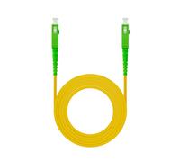 Nanocable Cable de Fibra Óptica SC/APC a SC/APC Monomodo Simplex LSZH 120m Amarillo