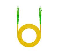 Nanocable Cable de Fibra Óptica SC/APC a SC/APC Monomodo Simplex LSZH 50m Amarillo