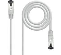 Nanocable cable de red latiguillo cat.8.1 2ghz lszh sstp awg26, gris,
