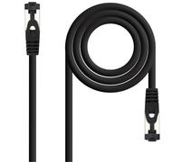 Nanocable cable de red latiguillo cat.8.1 2ghz lszh sstp awg26, negro,