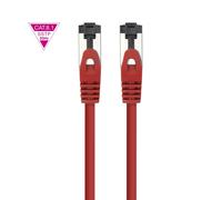 Nanocable - Cable de Red Latiguillo Cat.8.1 2GHz LSZH SSTP AWG26, Rojo, 0.5 m