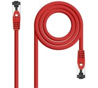 Nanocable cable de red latiguillo cat.8.1 2ghz lszh sstp awg26, rojo,