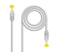 NANOCABLE CABLE DE RED LATIGUILLO RJ45 LSZH CAT.6A SFTP AWG26, GRIS, 25CM (10.20.1900-L25)