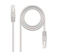 NanoCable 10.20.0101 - Cable de red Ethernet RJ45 Cat.5e UTP AWG24, Gris, latiguillo de 1mts