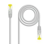 Nanocable - Cable de red latiguillo RJ45 LSZH Cat.6A SFTP AWG26, Gris, 3.0 m