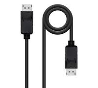 Cable DisplayPort 1.4 8K Nanocable 10.15.2803/ DisplayPort Macho - DisplayPort Macho/ 3m/ Certificado/ Negro