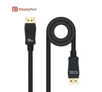 Nanocable Cable DisplayPort 1.4 DP M/M Certificado VESA Negro 0,5 m