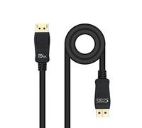 Nanocable Cable DisplayPort 1.4 certificado VESA 8K DP M/M 1,5 m Negro