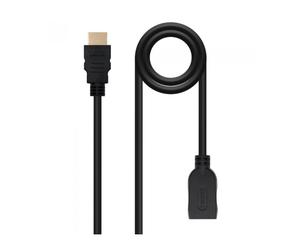 Nanocable Cable HDM 2.0 Prolongador A/M-A/H, Negro, 2 m