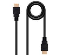 NANOCABLE 10.15.1702 - Cable HDMI V1.4 de alta velocidad con Ethernet , HEC, A,M-A,M, macho-macho, negro, 1.8mts