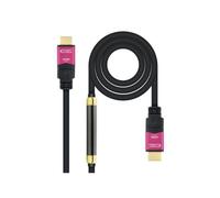 NANOCABLE 10.15.3730 - Cable HDMI V2.0 4K@60Hz 18 Gbps con Repetidor, Color Negro, 30 Metros