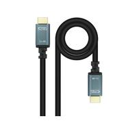 NANOCABLE 10.15.8002 - Cable HDMI 2.1 IRIS 8K, de 2.0 m, Color Negro