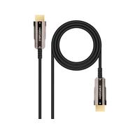 Nanocable Cable HDMI 10.15.2080 V2.0 AOC 4K@60Hz 18Gbps Negro 80 m