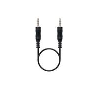 Nanocable Cable de Audio Jack 3.5 Macho/Macho 30cm Negro