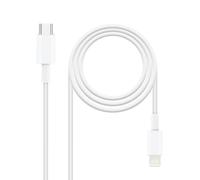 Nanocable Cable Lightning Macho a USB-C Macho 2m Blanco