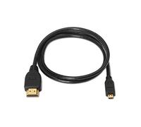 NanoCable 10.15.3501 - Cable Micro HDMI alta velocidad/HEC, A/M-D/M, negro, 0.8m