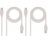 Nanocable CABLE NC USB 2.0 A/M-A/M 1M (Paquete de 2)