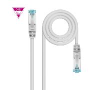 nanocable cable red cat.7 lszh sftp pimf awg26 blanco 50 cm