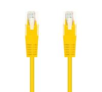 Nanocable - Cable Red Latiguillo RJ45 CAT.6 UTP AWG24, Amarillo, 25 cm