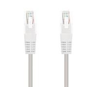 Nanocable - Cable Red Latiguillo RJ45 CAT.6 UTP AWG24, Blanco, 30 cm