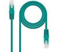 Nanocable cable red latiguillo rj45 cat.6 utp awg24, verde, 25 cm