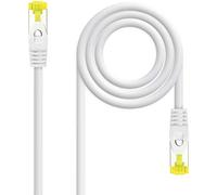 Nanocable Cable Red Latiguillo RJ45 LSZH CAT.6A SFTP AWG26, Blanco, 25 cm