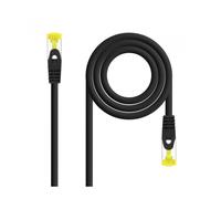 Nanocable Cable Red Latiguillo RJ45 LSZH CAT.6A SFTP AWG26, Negro, 25 cm