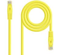 Nanocable cable red latiguillo rj45 lszh cat.6a utp awg24, amarillo, 2