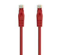 Nanocable - Cable Red Latiguillo RJ45 LSZH CAT.6A UTP AWG24, Rojo, 25 cm