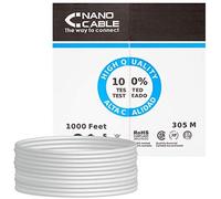 Nanocable cable red rj45 cat.5e utp rigido awg24, 305 m