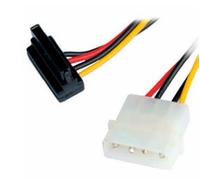 Nanocable SATA de Alimentación Acodado a Molex de 4 Pines - Cable SATA/Molex