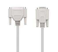 Nanocable - CABLE SERIE NULL MODEM DB9/H-DB25/M 1.8 M