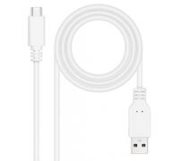 Nanocable Cable USB 2.0 3A USB-C-M/M 3M Blanco