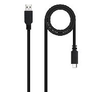 Nanocable Cable USB 2.0 3A USB-C-M/M 1.5M Negro
