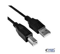 Nanocable Cable USB 2.0 impresora A macho - B macho 3 m Negro