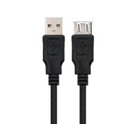 Nanocable - CABLE USB 2.0, TIPO A/M-A/H, NEGRO, 3.0 M
