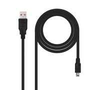 Nanocable Cable USB 2.0 Tipo A Macho a Mini USB Macho 1.8m Negro
