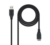 Nanocable Cable USB 3.0 10.01.1101-BK USB A macho a Micro USB macho 1 m Negro