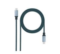 Nanocable cable usb 3.1 gen2 10gbps 5a, 4k/60hz, usb-c/m-usb-c/m, gris
